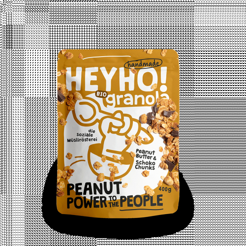 PEANUT POWER to the PEOPLE - mit Peanutbutter & Schoko-Chunks - 400 g Beutel