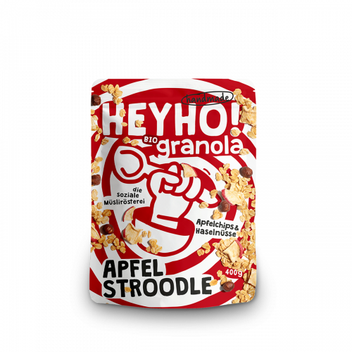 APFEL STROODLE - mit Apfelchips & Haselnüssen - 400 g Beutel