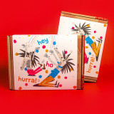 HEYHO-Geschenkkarton mit zwei Gläsern - hey ho hurra