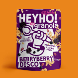 Berry Berry Disco Granola - mit Beerenmix & Dinkelpops - HEYHO Classic Glas